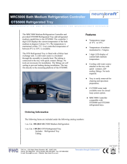 MRC5000 Bath Medium Refrigeration Controller