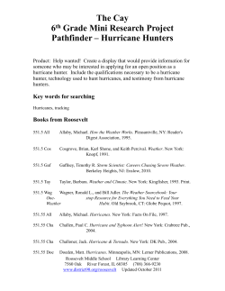 Cay Hurricane Hunters