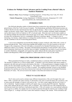 Evidence for Multiple Glacial Advances and Ice Loading From a