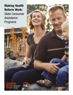 Making Health Reform Work: State Consumer