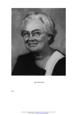 An Interview with Mary Ellen Rudin