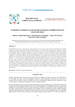 Evaluation of vitamin E on microscopic parameters of chilled and