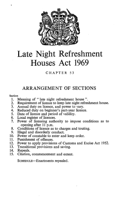 Late Night Refreshment