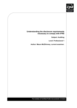 Understanding the disclosure requirements necessary
