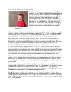 Meet Aiden - Barth Syndrome Foundation