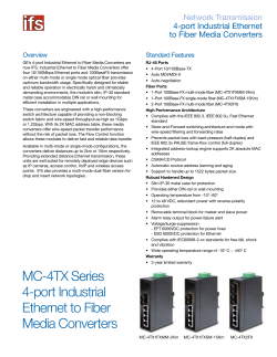 MC-4TX Series 4-port Industrial Ethernet to Fiber Media Converters
