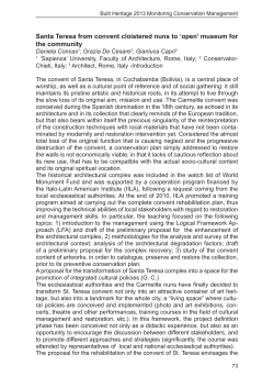 Santa Teresa from convent cloistered nuns to `open