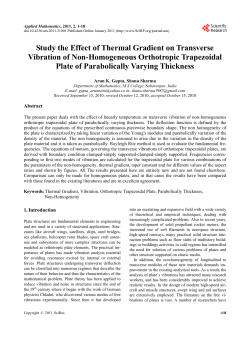 Study the Effect of Thermal Gradient on Transverse Vibration of Non
