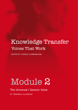 Module 2 - Central School of Speech and Drama