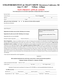 Non-Profit $35 - Coldwater Chamber of Commerce
