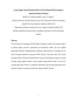 Large Angular Jump Mechanism Observed for Hydrogen Bond