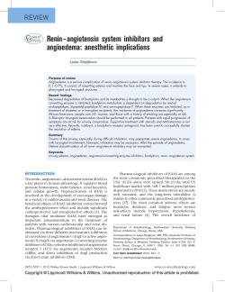 Renin&ndash;angiotensin system inhibitors and angioedema