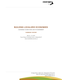 building localized economies
