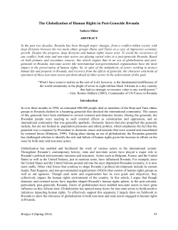 The Globalization of Human Rights in Post