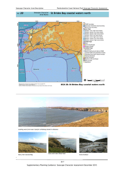 St Brides Bay coastal waters north