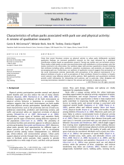 Characteristics of urban parks associated with park use and physical