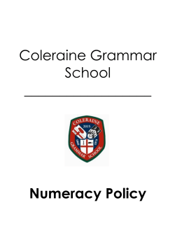 Numeracy Policy