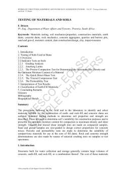 Testing of Materials and Soils