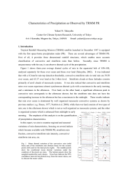 Precipitation characteristics observed from TRMM PR