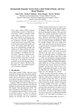 Interpretable Semantic Vectors from a Joint Model of Brain