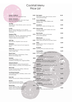 cocktail prices layout.pub