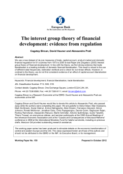 The interest group theory of financial development