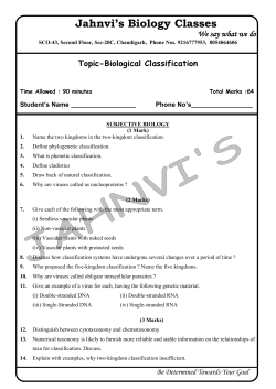 Jahnvi`s Biology Classes