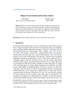Shapes of conversation and at