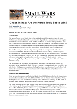 Chaos in Iraq: Are the Kurds Truly Set to Win?