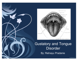 Gustatory and Tongue Disorder