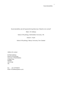 Running head - University of Hertfordshire