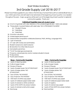 3rd Grade - East Wake Academy