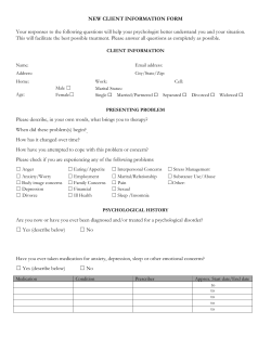 Center for Integrative Care Paperwork (Ages 18 and up)