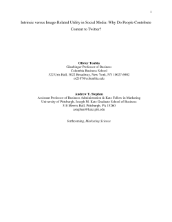 Intrinsic versus Image-Related Utility in Social Media: Why Do