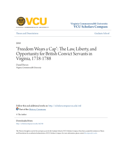 Freedom Wears a Cap - VCU Scholars Compass