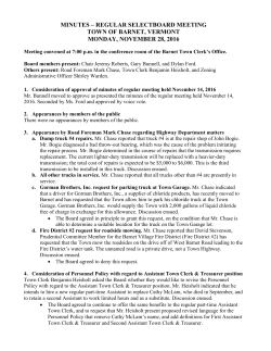 28 November 2016 Regular Meeting Approved
