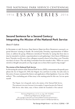 Second Sentence for a Second Century: Integrating the Mission of