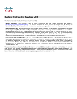 Custom Engineering Services UCC