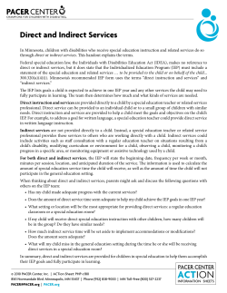 Direct and Indirect Services