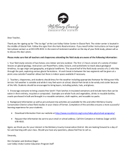 The Ice Age - McHenry County Conservation District