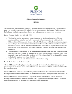 Shadow Legislation Summary 12-30-16 Two State laws in place for