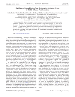 High Energy Proton Ejection from Hydrocarbon Molecules Driven by