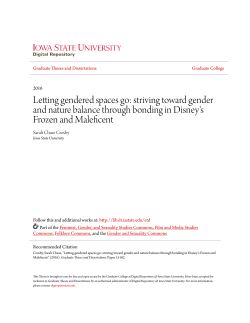 Letting gendered spaces go - Iowa State University Digital Repository