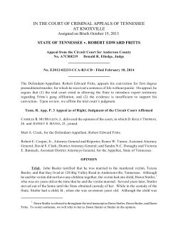 in the court of criminal appeals of tennessee at knoxville