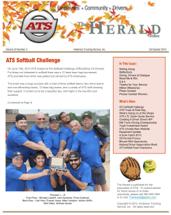 The Herald is published for the associates of ATS. To submit articles