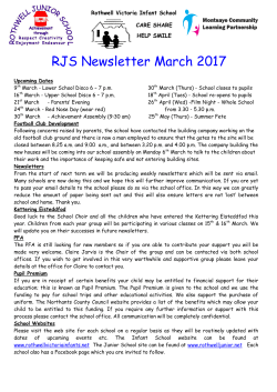 Newsletter March 2017 - Rothwell Junior School