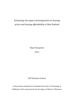Estimating the impact of immigration on housing prices and housing
