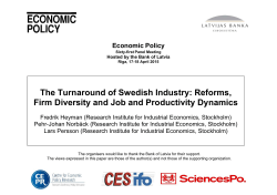 The Turnaround of Swedish Industry: Reforms, Firm Diversity and