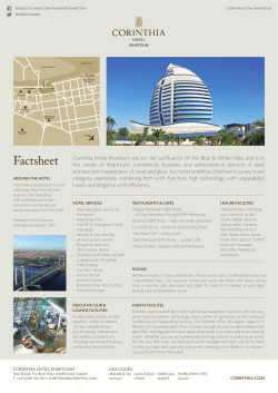 hotel factsheet - Corinthia Hotels