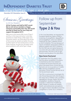Type 2 and You – December 2015 - Insulin Dependent Diabetes Trust
